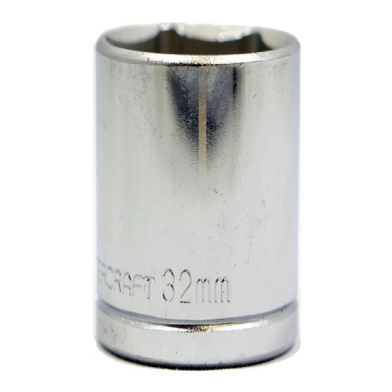 Picture of Mastercraft 1/2" Dr 6Pt Socket 32mm