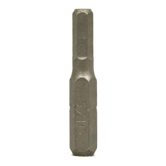 Picture of Bits - Hex Bit 3/16" x25mmx1/4" Mastercraft