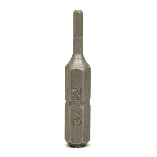 Picture of Bits - Hex Bit 3/32" x25mmx1/4"