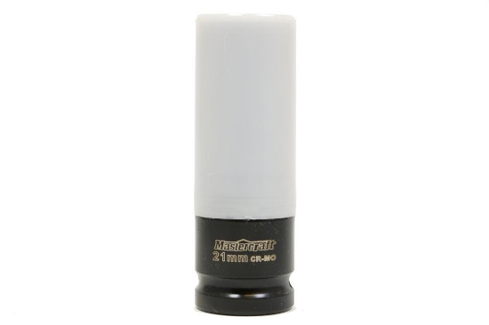 Picture of 1/2 Dr Impact Deep Socket 21mm Maximum White Plastic Cover (58-9289-4 7PC)