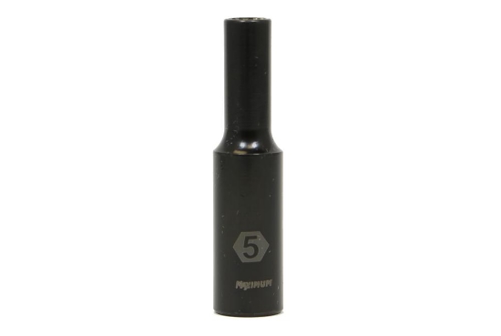 Picture of 1/4 Dr 12Pt Deep Socket 5mm Maximum (58-2011-6 Black Chrome Universal)