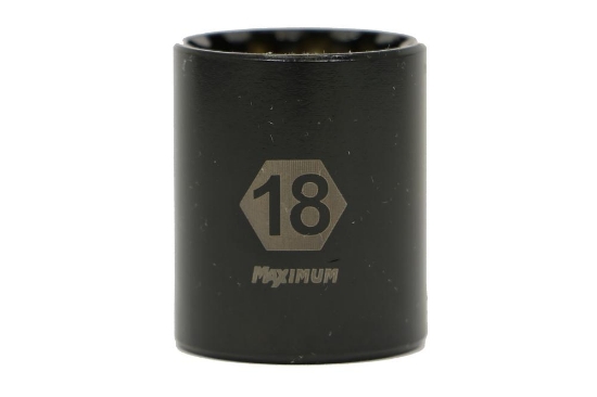 Picture of 3/8 Dr 12Pt Socket 18mm Maximum (58-2011-6 Black Chrome Universal)