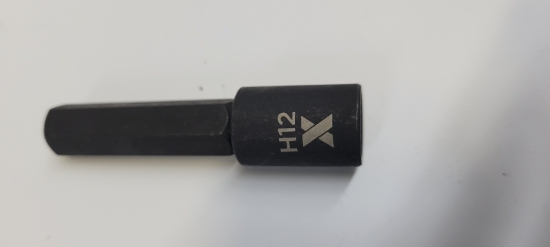 Picture of 3/8 Dr Impact Hex Bit Socket 12mm Maximum 75mm (058-0333-2) 14pc