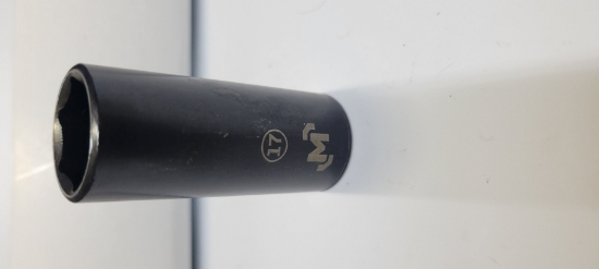 Picture of Mastercraft Black Steel 3/8" 6Pt Deep Socket 17mm