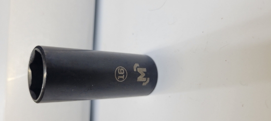Picture of Mastercraft Black Steel 3/8" 6Pt Deep Socket 16mm