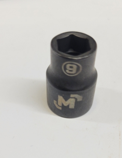 Picture of 3/8 Dr 6Pt Socket 9mm Black Chrome Mastercraft