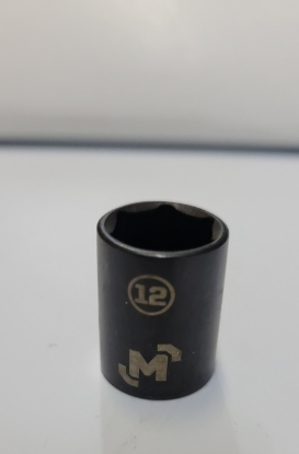 Picture of 1/4 Dr 6Pt Socket 12mm Black Chrome Mastercraft