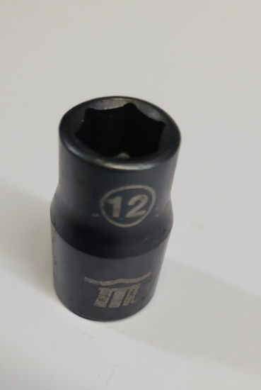 Picture of 1/2 Dr 6Pt Socket 12mm Black Steel Mastercraft (Set 058-0386-6) 229pc