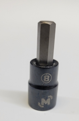 Picture of 3/8 Dr Hex Bit Socket 8mm Black Steel Mastercraft (Set 058-0386-6) 229pc