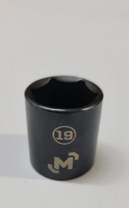 Picture of 3/8 Dr 6Pt Socket 19mm Black Steel Mastercraft (Set 058-0386-6) 229pc