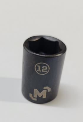 Picture of 3/8 Dr 6Pt Socket 12mm Black Steel Mastercraft (Set 058-0386-6) 229pc