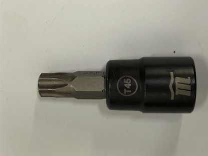 Picture of Mastercraft Black Steel 3/8" Tamper-Proof Torx Bit Socket T45