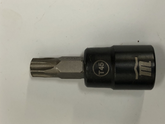 Picture of Mastercraft Black Steel 3/8" Tamper-Proof Torx Bit Socket T45