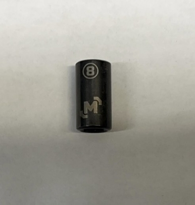 Picture of 1/4 Dr 6Pt Socket 8mm Black Steel Mastercraft (Set 058-0385-8) 122pc