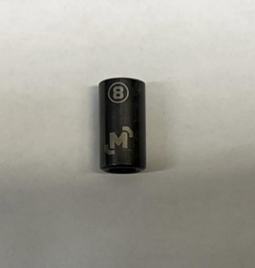 Picture of 1/4 Dr 6Pt Socket 8mm Black Steel Mastercraft (Set 058-0385-8) 122pc