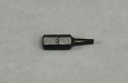 Picture of Bits - Flat Bit 3mm x25mmx1/4" Black Steel Mastercraft (Set 058-0385-8) 122pc