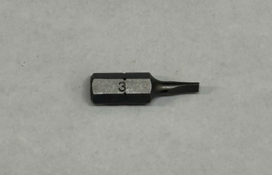 Picture of Bits - Flat Bit 3mm x25mmx1/4" Black Steel Mastercraft (Set 058-0385-8) 122pc