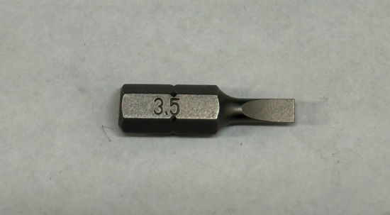 Picture of Bits - Flat Bit 3.5mm x25mmx1/4" Black Steel Mastercraft (Set 058-0385-8) 122pc