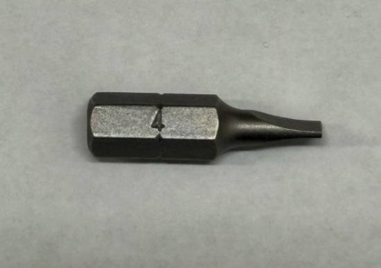 Picture of Bits - Flat Bit 4mm x25mmx1/4" Black Steel Mastercraft (Set 058-0385-8) 122pc