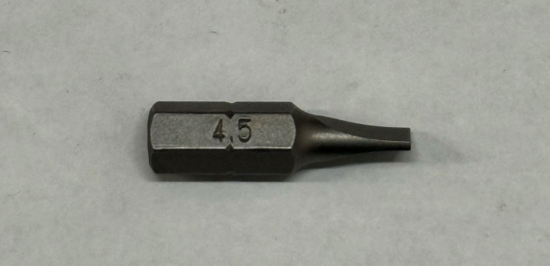 Picture of Bits - Flat Bit 4.5mm x25mmx1/4" Black Steel Mastercraft (Set 058-0385-8) 122pc