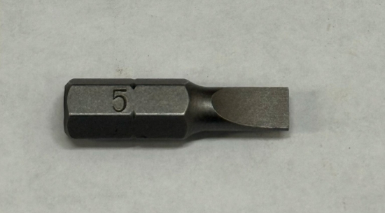 Picture of Bits - Flat Bit 5mm x25mmx1/4" Black Steel Mastercraft (Set 058-0385-8) 122pc