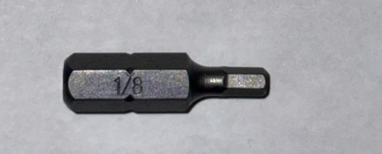 Picture of Bits - Hex Bit 1/8" x25mmx1/4" Black Steel Mastercraft (Set 058-0385-8) 122pc