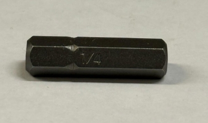 Picture of Bits - Hex Bit 1/4" x25mmx1/4" Black Steel Mastercraft (Set 058-0385-8) 122pc