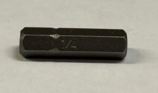 Picture of Bits - Hex Bit 1/4" x25mmx1/4" Black Steel Mastercraft (Set 058-0385-8) 122pc