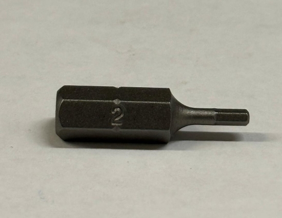 Picture of Bits - Hex Bit 2mm x25mmx1/4" Black Steel Mastercraft (Set 058-0385-8) 122pc