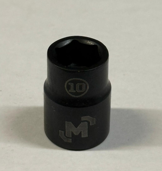 Picture of 3/8 Dr 6Pt Socket 10mm Black Steel Mastercraft (Set 058-0385-8) 122pc