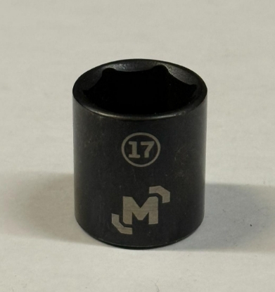 Picture of 3/8 Dr 6Pt Socket 17mm Black Steel Mastercraft (Set 058-0385-8) 122pc