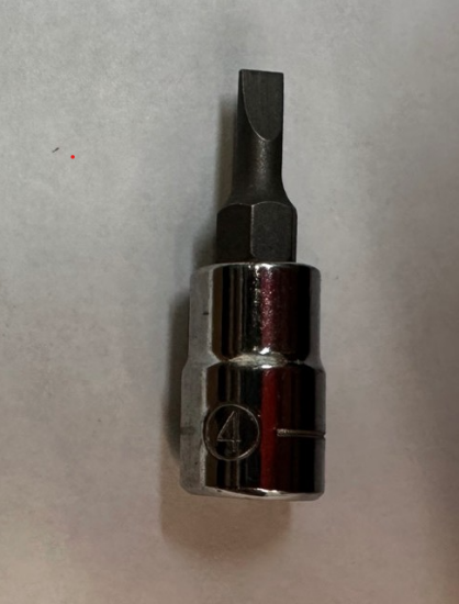 Picture of 1/4 Dr Flat Bit Socket 4mm Mastercraft