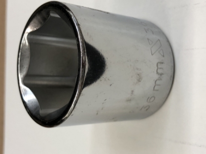 Picture of Mastercraft 1/2" Dr 6Pt Socket 36mm