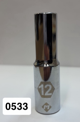 Picture of Mastercraft 1/2" Dr 6Pt Deep Socket 12mm