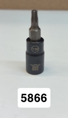 Picture of Mastercraft Black Steel 1/4" 6Pt Torx Bit Socket T20