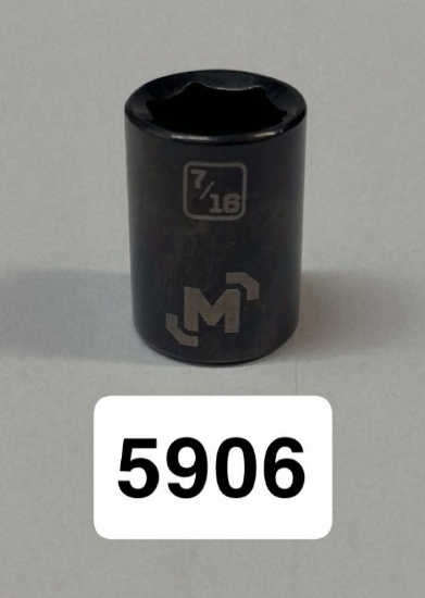 Picture of Mastercraft Black Steel 3/8" 6Pt Socket 7/16"