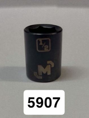 Picture of Mastercraft Black Steel 3/8" 6Pt Socket 1/2"