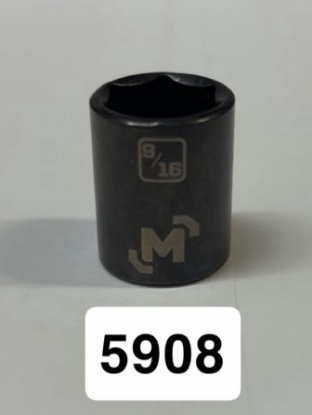 Picture of Mastercraft Black Steel 3/8" 6Pt Socket 9/16"