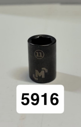Picture of Mastercraft Black Steel 3/8" 6Pt Socket 11mm