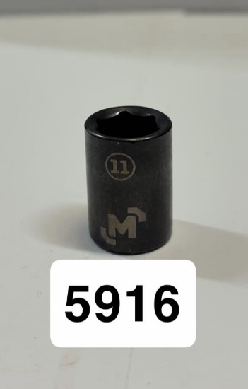 Picture of Mastercraft Black Steel 3/8" 6Pt Socket 11mm